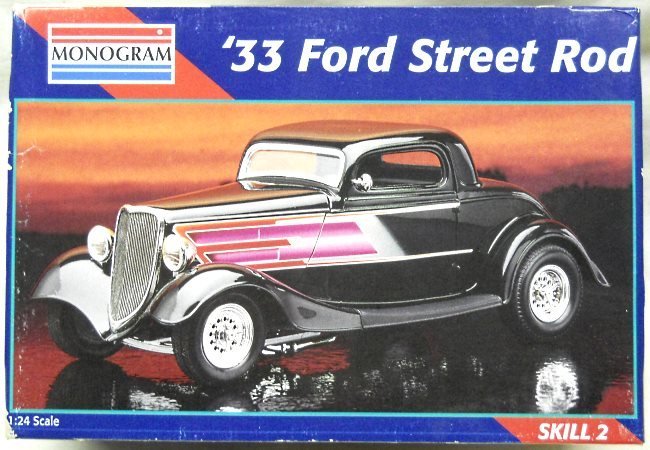 Monogram 1/24 1933 Ford Coupe Street Rod, 2480 plastic model kit